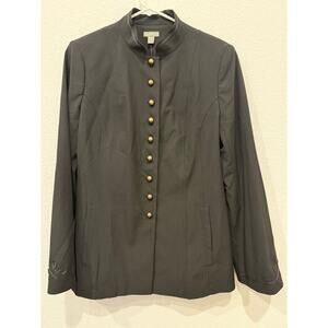 NWT‎ J. Jill Military Stretch Blazer Jacket with Buttons 8